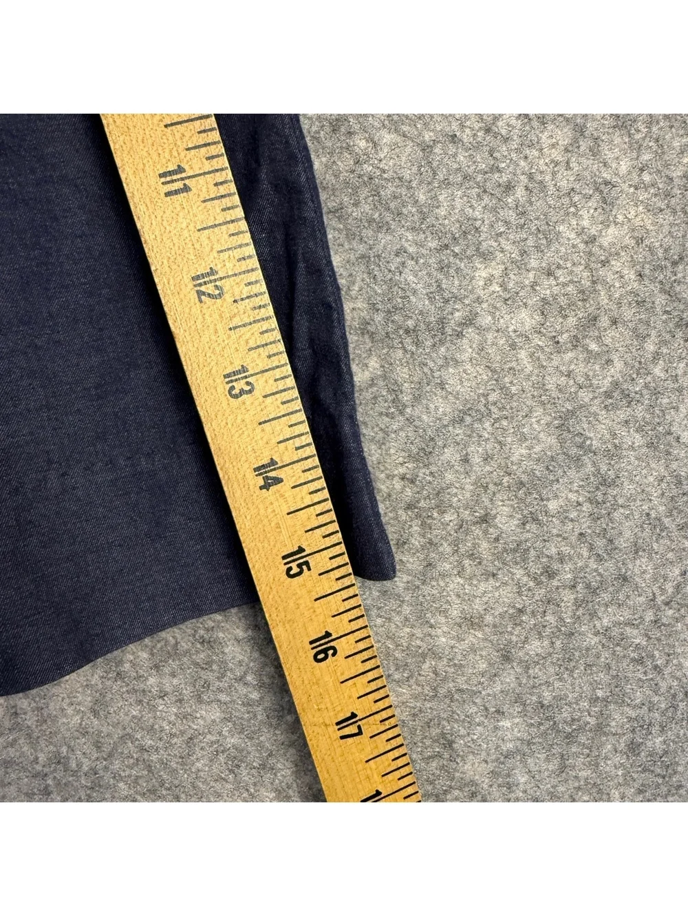 J. Crew Mini Skirt Pockets Wide Waistband Navy Blue Size 4 Preppy Classic 870
